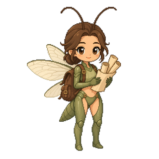 Hopper, the grasshopper mascot